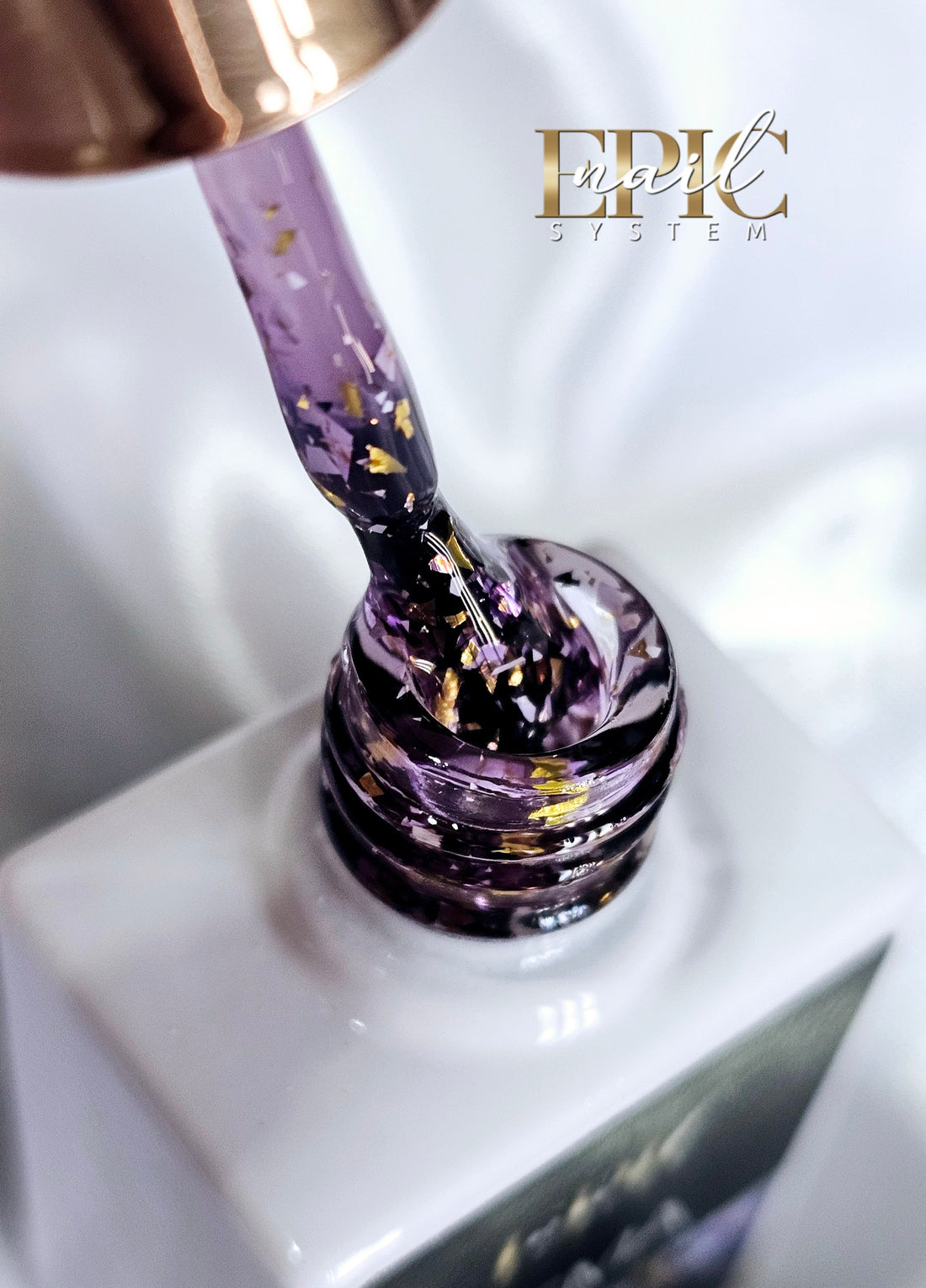 EPIC FOIL FLAKES LILAC GEL POLISH