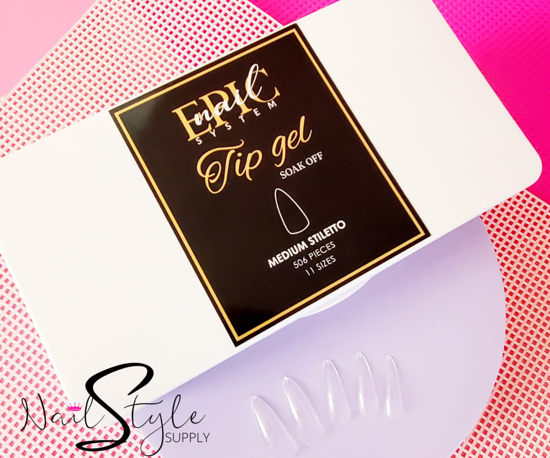 GEL TIPS BOX MÉDIUM STILETTO